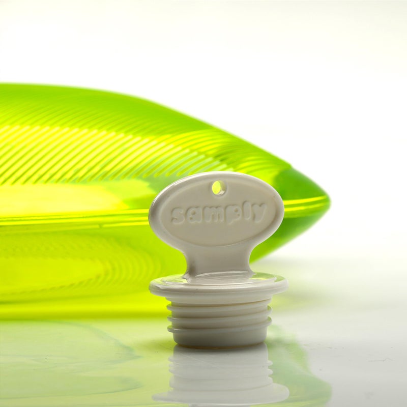 samply Hot Water Bottle with Knitted Cover, 2L Hot Water Bag for Hot and Cold Compress, Hand Feet Warmer, Ideal for Menstrual Cramps, Neck and Shoulder Pain Relief,Grey - Image 5